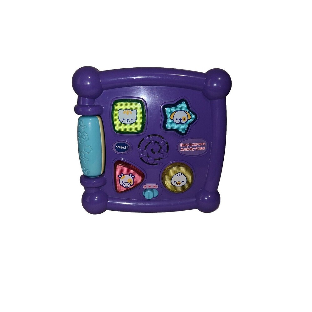 VTech Busy Learners Activity  Cube Interactive Toy Exploration Lights And Sound